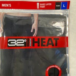 32 Degrees Heat Base Layer Men's Large Pants NWT (Black)